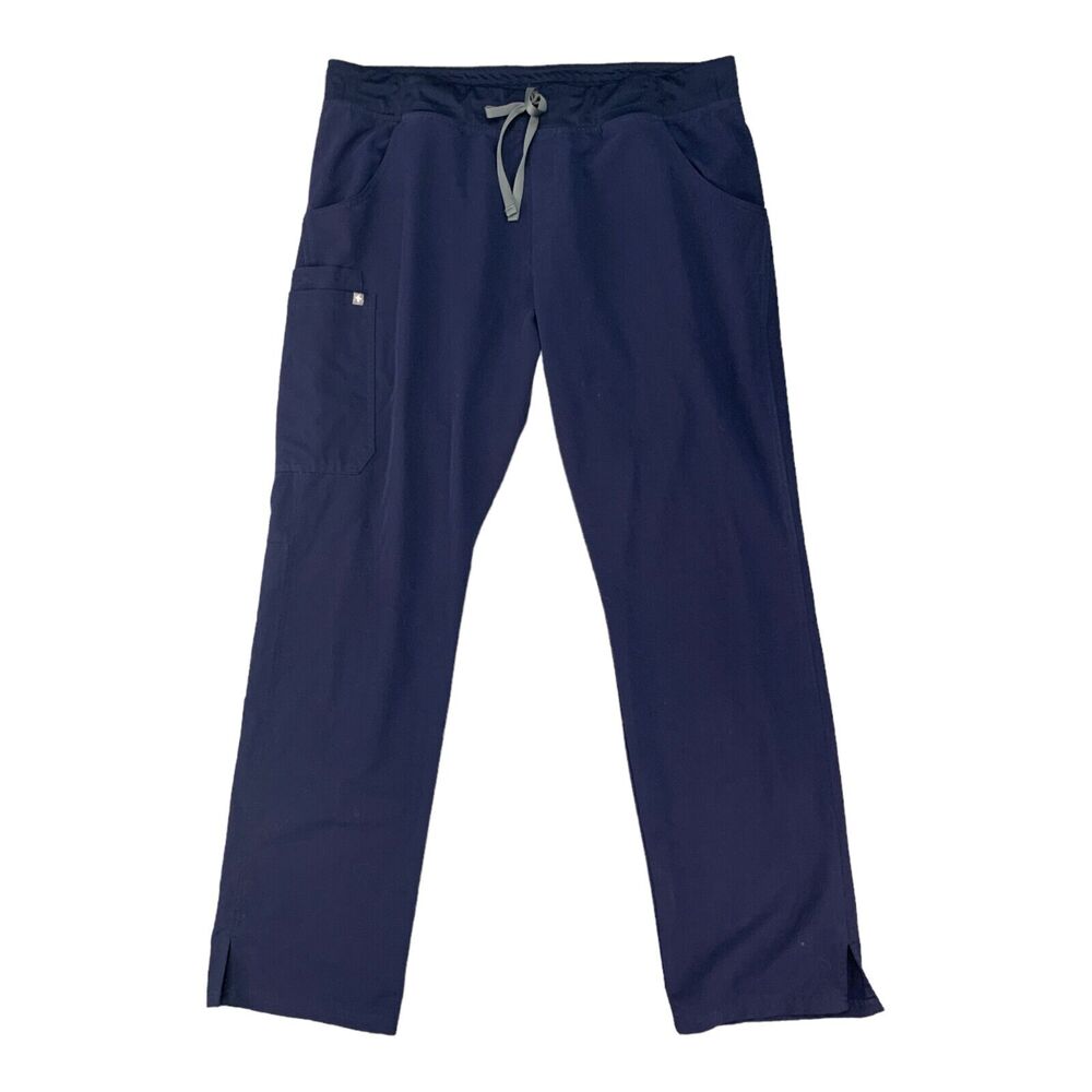 Figs Scrub Pants Mens XL Extra Large Navy Blue Stretch Cargo Pocket Medical Work